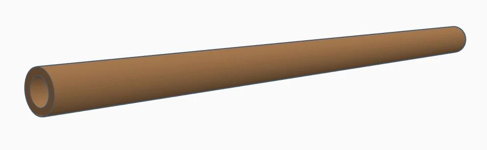 123-134 Rear Axle 114 mm (Carbon Fiber)