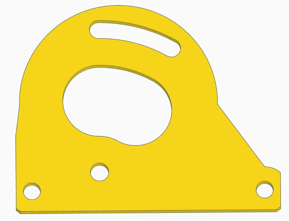 123-128 EZ Motor Plate - Aluminum