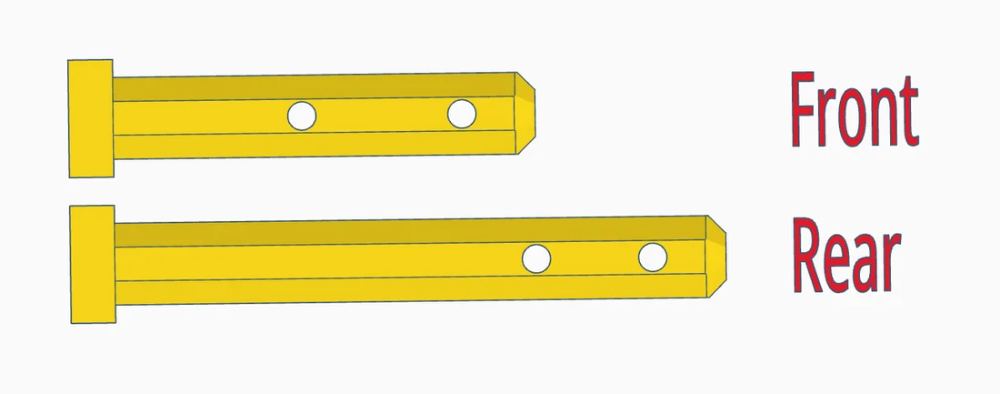 123-119 Body Post (2 pair)