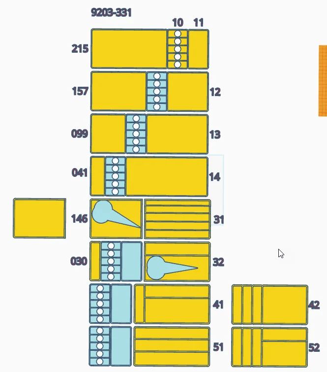 9203-14 232mm 1x1 Open Module
